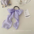 Wholesale Korean Hair Elastic Band Satin Hair Rope Girl Organza Butterfly Silk Scrunchie For girls